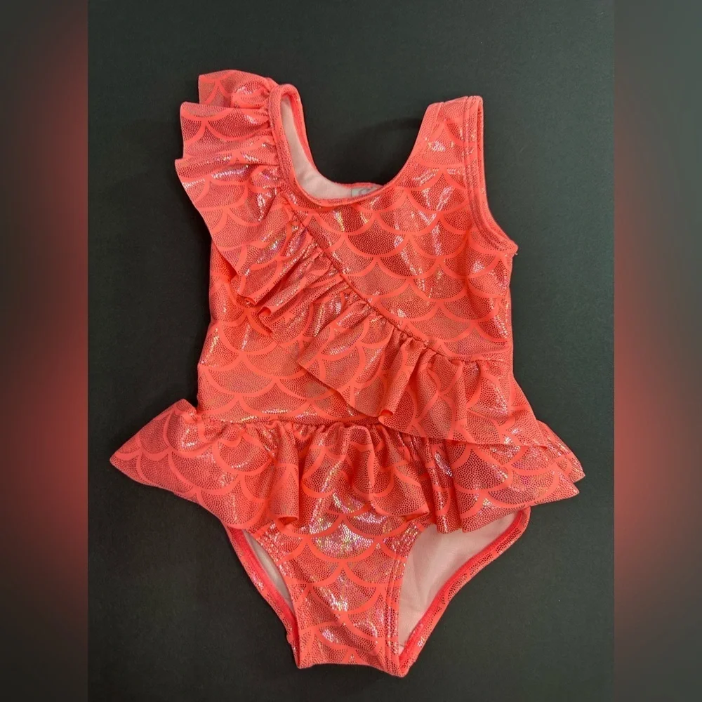 SOL Swim Baby/Kids bathing suit. Pink mermaid size 18 mth